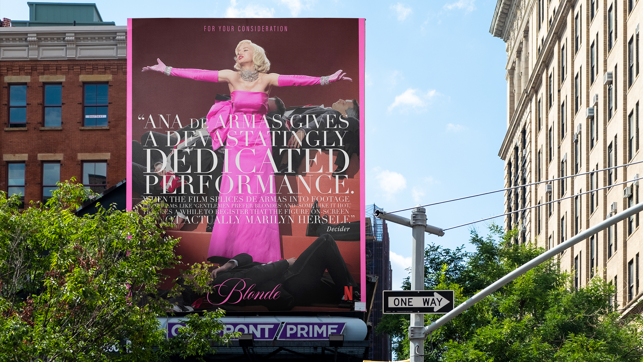 FYC campaign for the film Blonde