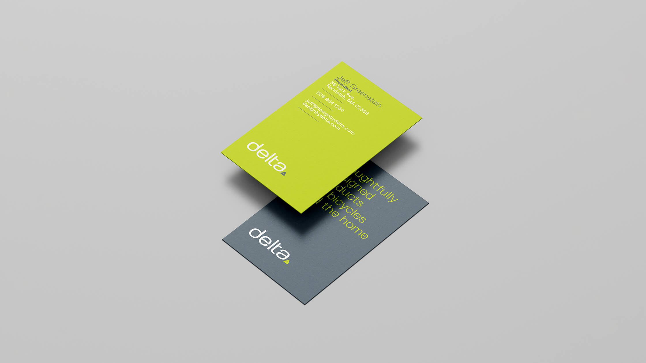 delta double-sided business cards